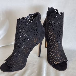 Black Suede Ralidien Ankle Boot High heel